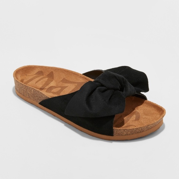 Mad Love Shoes - Adia Bow Footbed Sandals